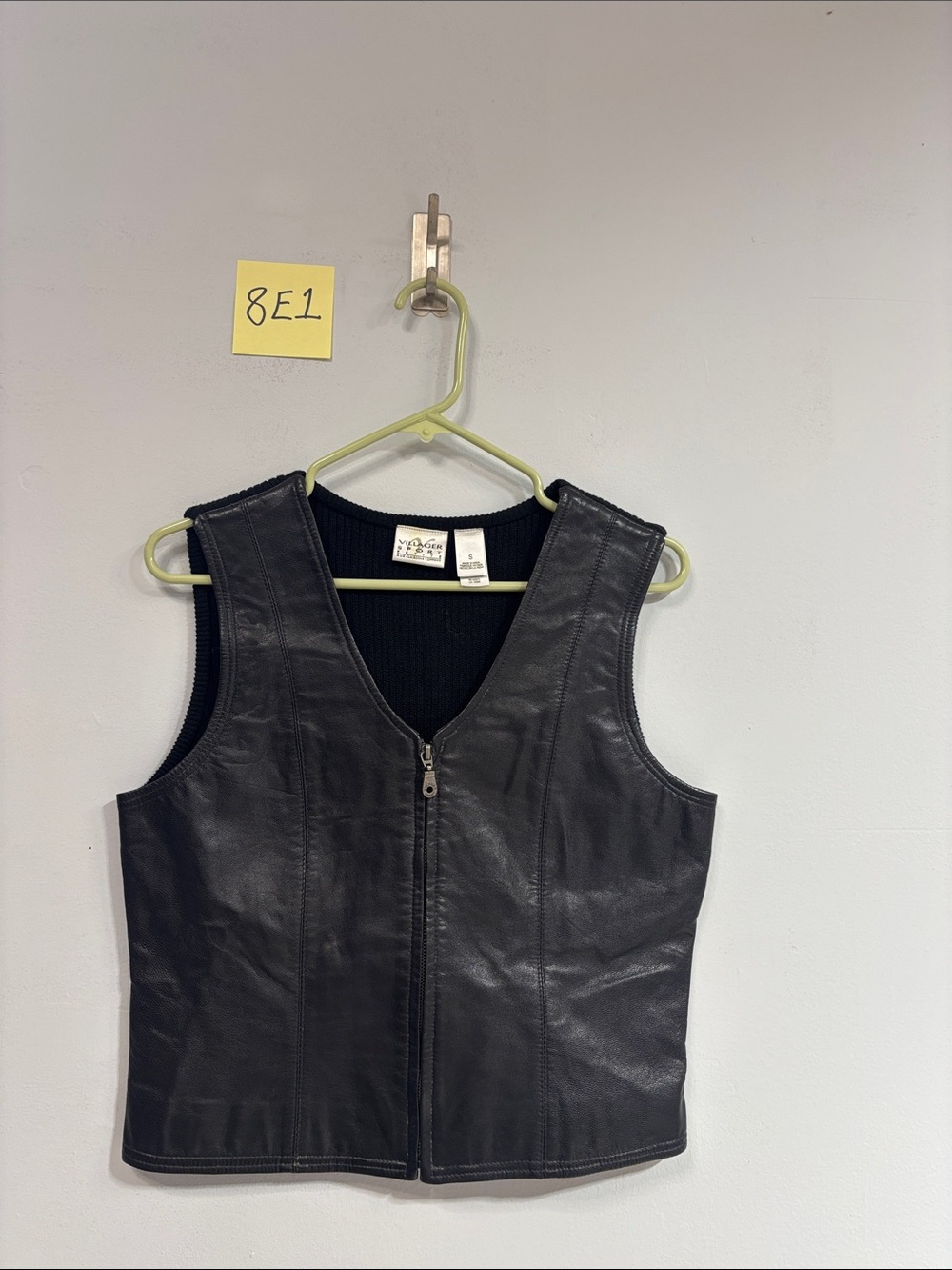 Villager sport petite small leather vest